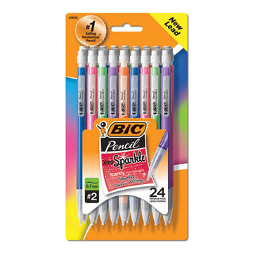 BIC® Xtra-sparkle Mechanical Pencil Value Pack, 0.7 Mm, Hb (#2.5), Black Lead, Assorted Barrel Colors, 24-pack freeshipping - TVN Wholesale